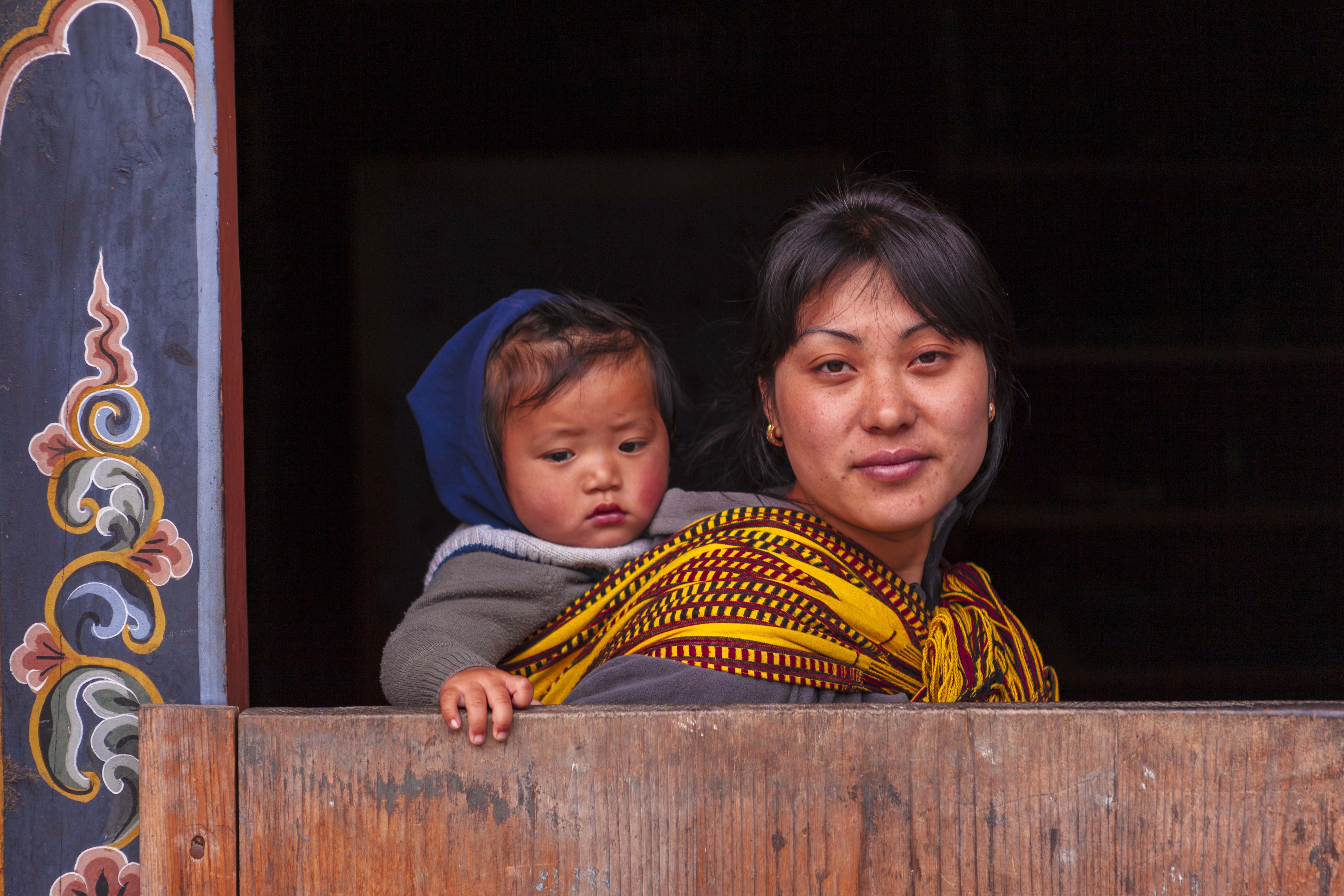 Mother and Child Bhutan, copyright © Joe Whittington