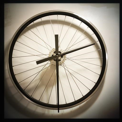 Bicycle Wheel Clock, copyright © viki crays