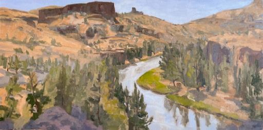 Crooked River, Chimney Rock, copyright © Jeanne Chamberlain
